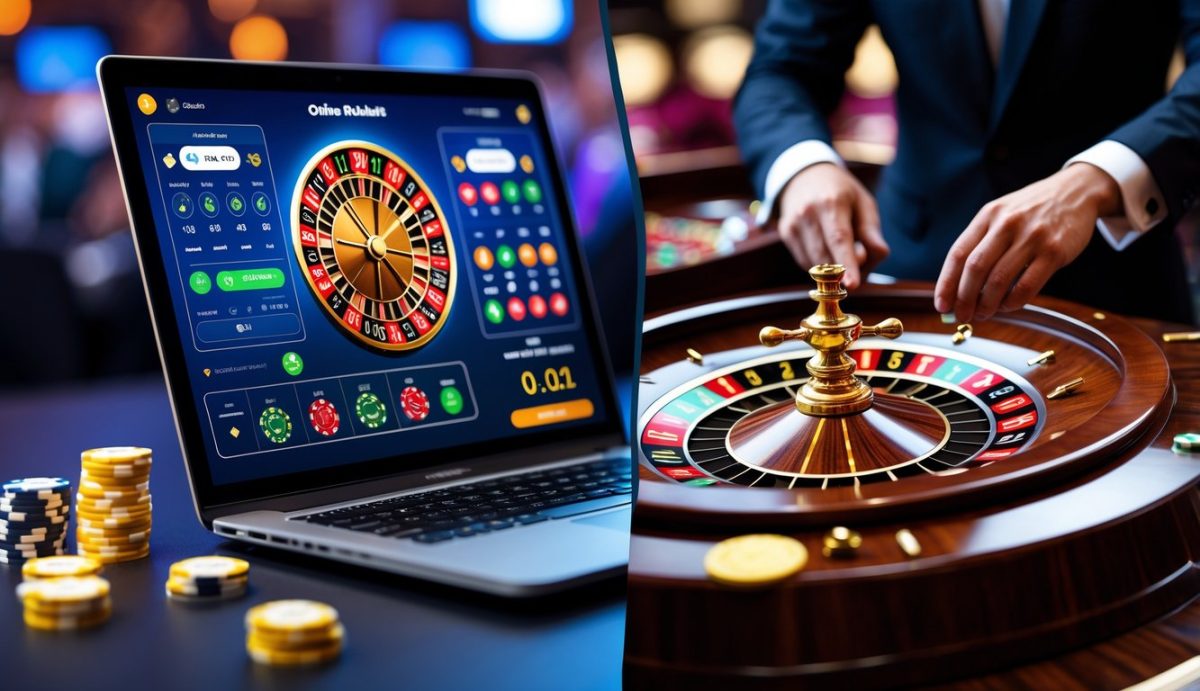 Roulette Online Vs Roulette Kasino: Perbandingan Peluang dan Strategi Bermain